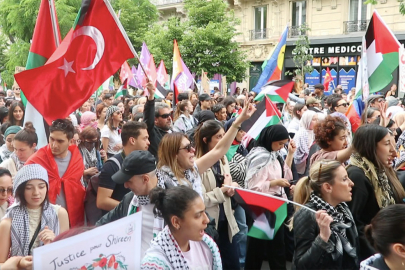 Fransa’da Filistin’e destek İsrail’e tepki: “Masum çocukları öldürmekten vazgeçin”